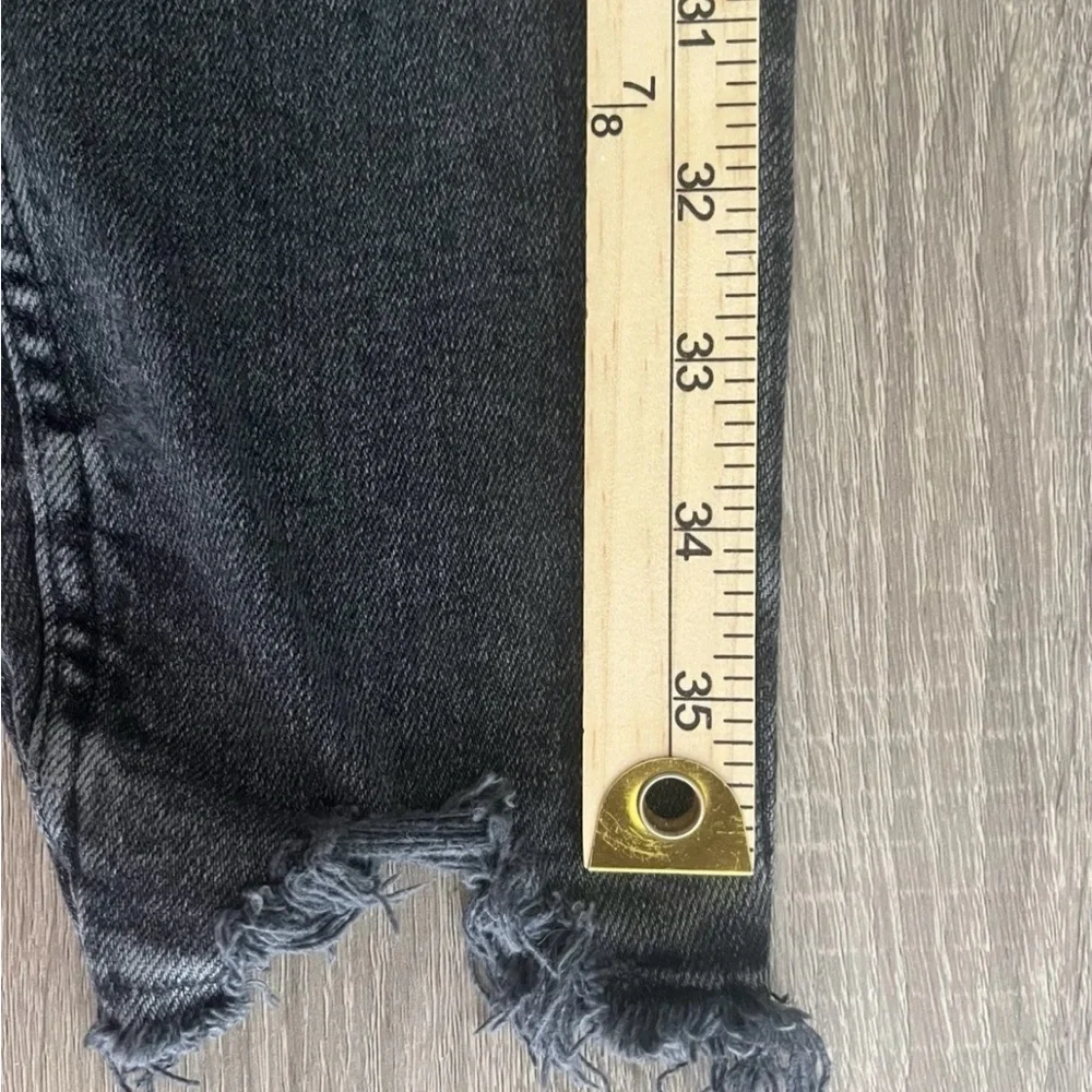 Zara Men's Distressed Black Skinny Jeans 31